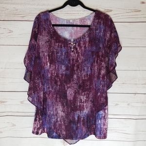 🎈Final Sale🎈Notations Purple Sleeveless Blouse